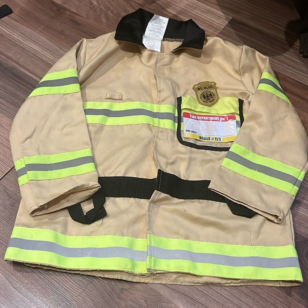 Kids play fireman jacket